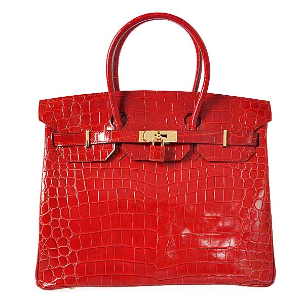 H35HLCFG Hermes Birkin 35CM luce alta in pelle di coccodrillo in Flam